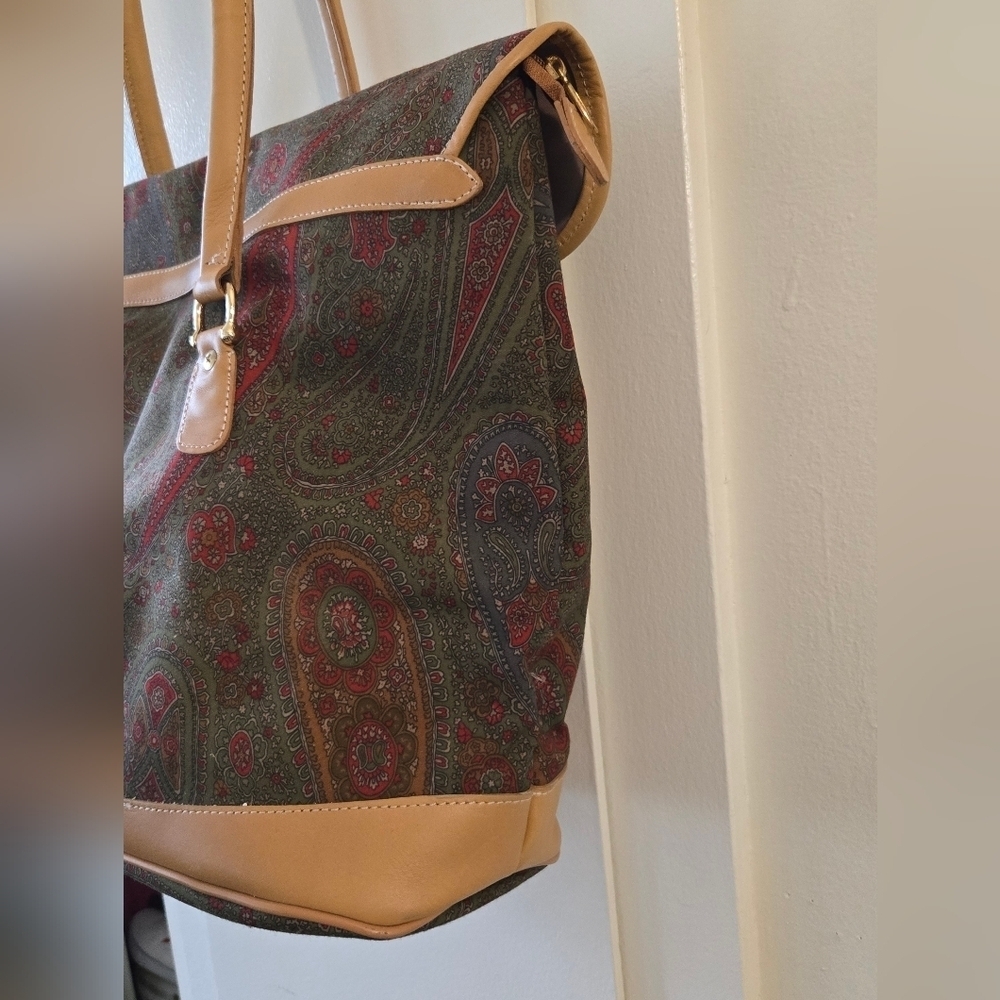 Ricardo Beverly Hills Vintage Paisley Tote Bag - Picture 5 of 9
